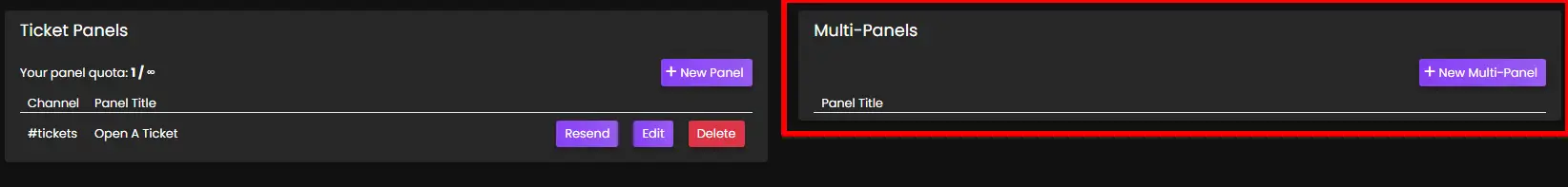 Multipanel card